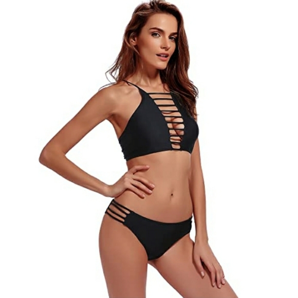 Halter 2-Piece Bikini Bathing Suit Set Sz: Small - Picture 2 of 10